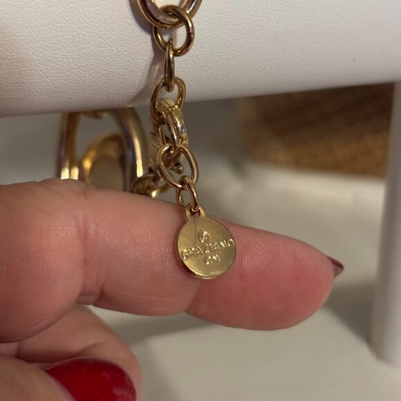 Beautiful Graziano Pearl Necklace (20") and Bracelet set in Gold Tone with pouch - Picture 9 of 16